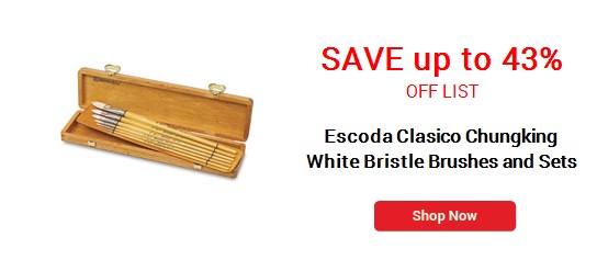 Escoda Clasico Chungking White Bristle Brushes and Sets