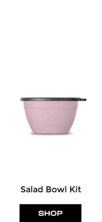 S'well Salad Bowl Kit in Pink Topaz