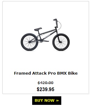 Framed verdict bmx online bike