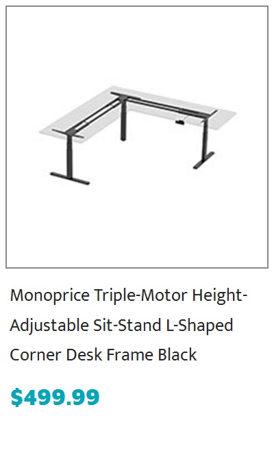 Monoprice Triple Monitor Pyramid Free Standing Desk Mount for 15~30in Monitors