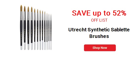 Utrecht Synthetic Sablette Brushes