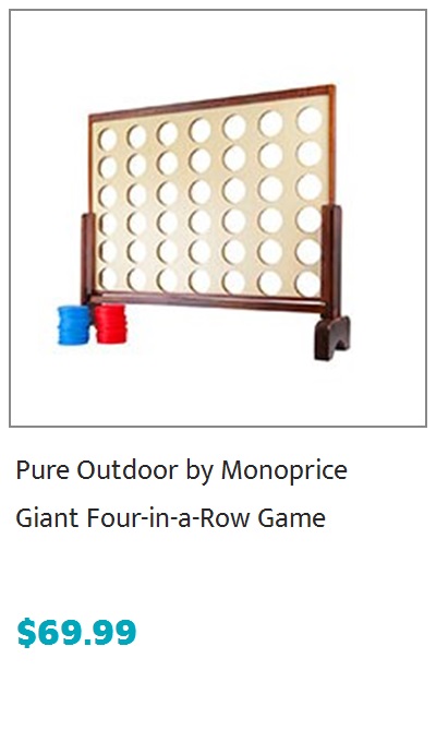 Pure Outdoor by Monoprice Giant Four-in-a-Row Game