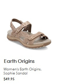 EARTH ORIGINS Women's Eorih Origins, Sophie Sandal $49.95 