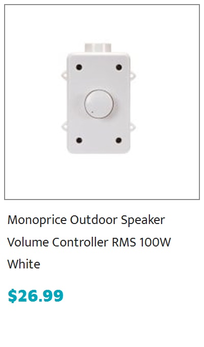 Monoprice Commercial Audio 2-Way Omni-Directional Garden Speaker (NO LOGO)