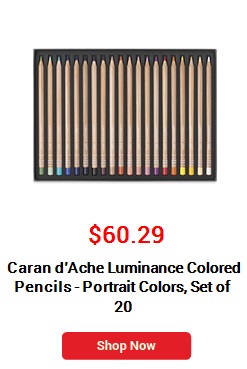 Caran d'Ache Luminance Colored Pencils - Portrait Colors, Set of 20