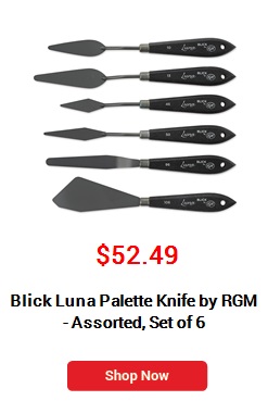 Blick Luna Palette Knife by RGM - Assorted, Set of 6