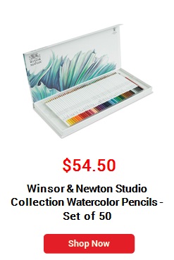 Winsor & Newton Studio Collection Watercolor Pencils - Set of 50