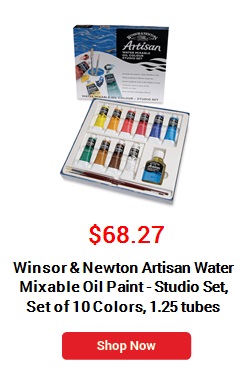 Winsor & Newton Artisan Water Mixable Oil Paint - Studio Set of 10 Colors, 1.25 tubes