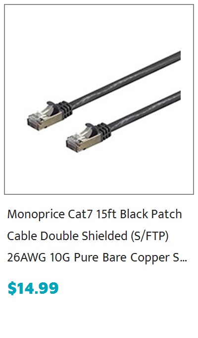 Monoprice FLEXboot Cat5e Ethernet Patch Cable - Snagless RJ45, Stranded, 350MHz, UTP, Pure Bare Copper Wire, 24AWG, 20ft, Blue