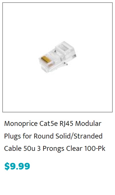 Monoprice Wall Plate for Keystone, 2 Hole - White