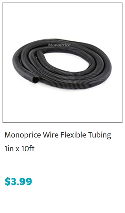 Monoprice Wire Flexible Tubing, 1in x 10ft