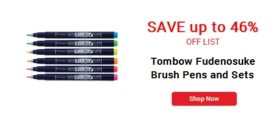 Tombow Fudenosuke Brush Pens and Sets