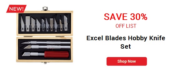 Excel Blades Hobby Knife Set