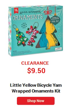 Little Yellow Bicycle Yarn Wrapped Ornaments Kit