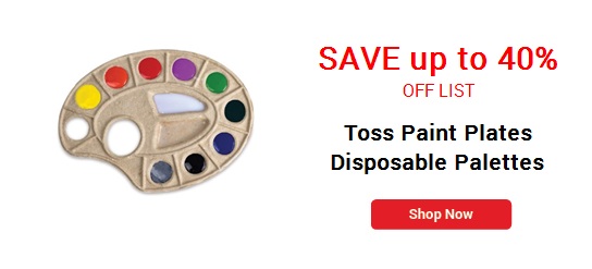 Toss Paint Plates Disposable Palettes