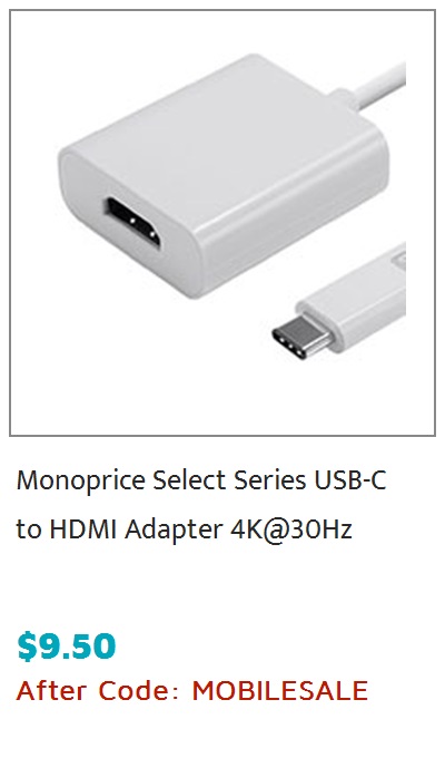 Monoprice USB Type-C to SD 4.0 Card Reader