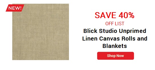 Blick Studio Unprimed Linen Canvas Rolls and Blankets