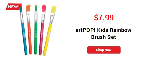 artPOP! Kids Rainbow Brush Set