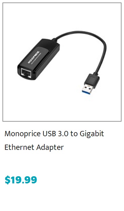 Monoprice USB 3.0 to Gigabit Ethernet Adapter