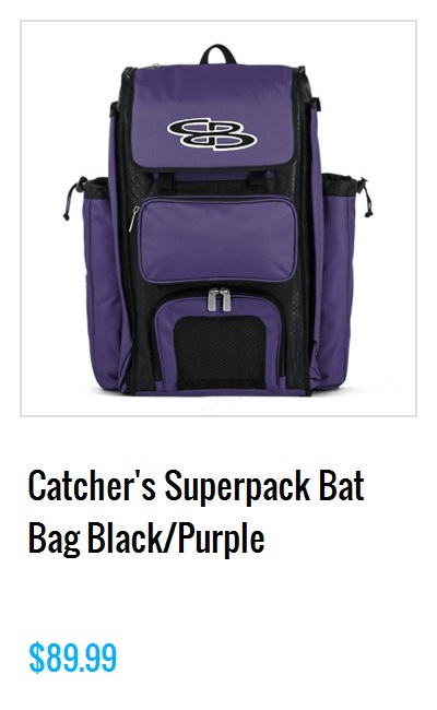  Catcher's Superpack Bat Bag BlackKelly Green $84.99 