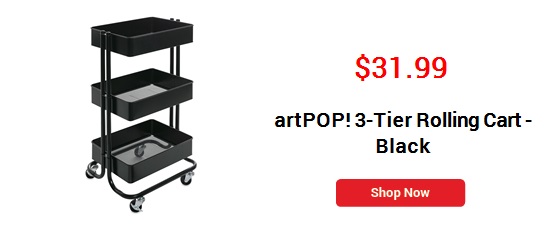 artPOP! 3-TIER Rolling Cart