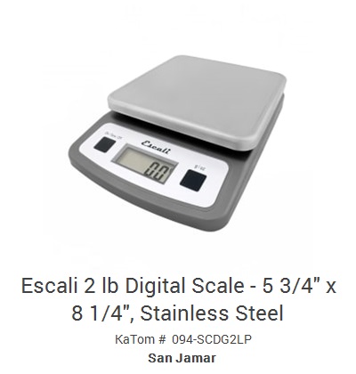 San Jamar / Escali SCDG11BK 11 lb. Black Round Digital Portion Control  Kitchen Scale