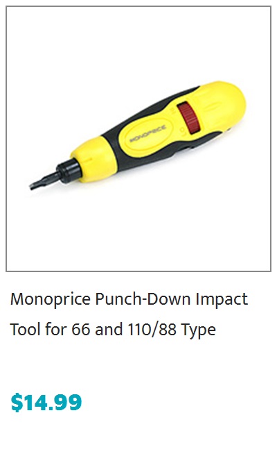 Monoprice Punch-Down Impact Tool for 66 and 110/88 Type