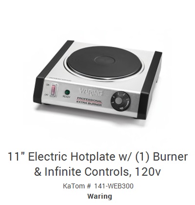 Star 502FF 12 Electric Hotplate w/ (2) Burners & Infinite Heat,  208-240v/1ph