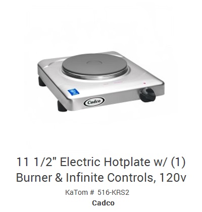 Star 502FF 12 Electric Hotplate w/ (2) Burners & Infinite Heat,  208-240v/1ph