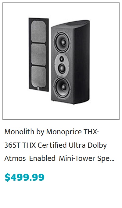 Monolith by Monoprice THX-265B THX Select Certified Dolby Atmos Enabled Bookshelf Speaker (Each)