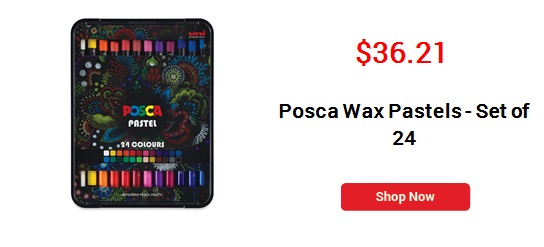 Posca Wax Pastels - Set of 24