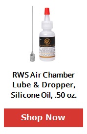 RWS Air Chamber Lube With Dropper Silicone Oil .50 oz. New