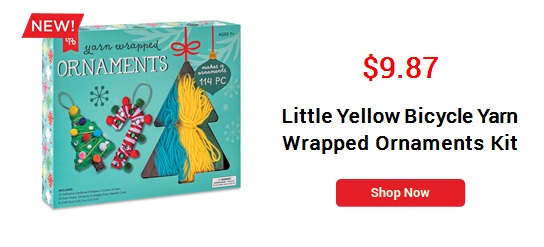 Little Yellow Bicycle Yarn Wrapped Ornaments Kit