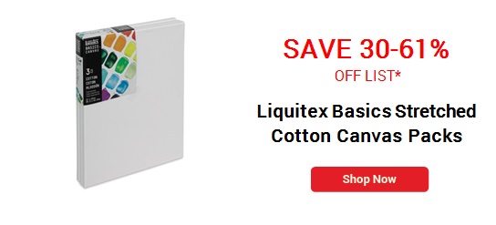 Liquitex Basics Stretched Cotton Canvas Packs