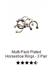OO elgle Multi-Pack Neon Hoop Nose Rings 6 Pack - 20 Gauge Ahhhh 