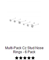 Septum Nose Ring 3 Pack - 16 Gauge Ahhhh 