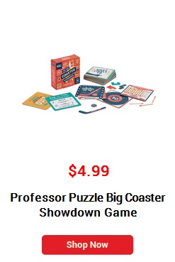  $4.99 Professor Puzzle Big Coaster Showdown Game 