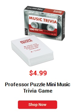  $4.99 Professor Puzzle Trivia Game T Music 