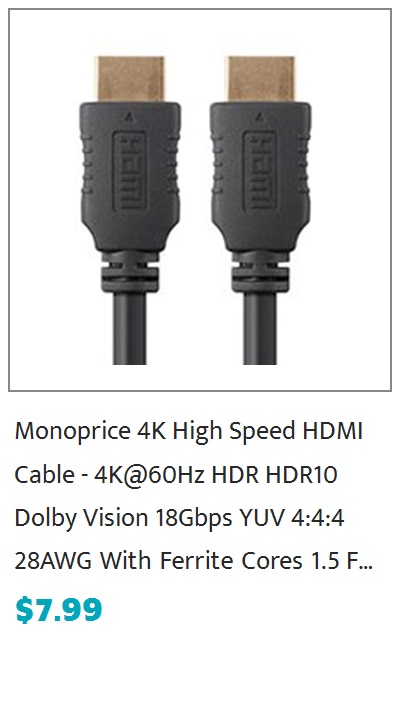 4K High Speed HDMI Cable