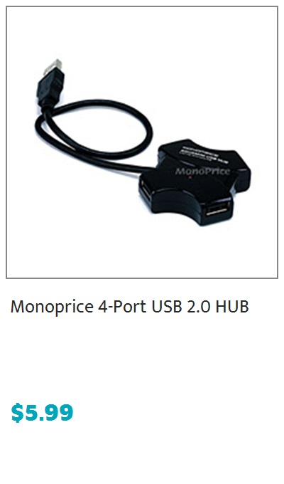 Monoprice Low Profile 22 lb. Capacity Speaker Wall Mount Brackets (Pair), Black