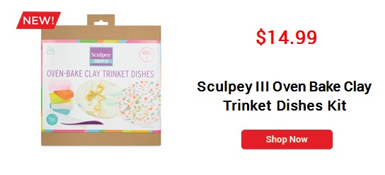 Sculpey III Oven Bake Clay Trinket Dishes Kit