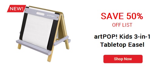 artPOP! Kids 3-in-1 Tabletop Easel